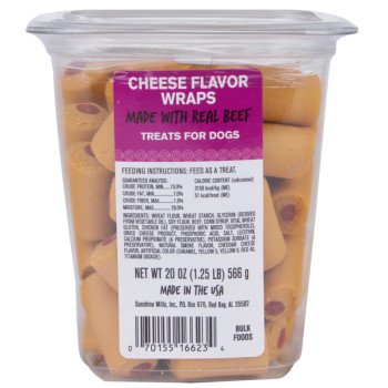 Meaty Treats 16623 Dog Treat, Cheese Flavor, 20 oz