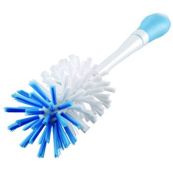 Quickie HomePro 158-3/72 Bottle Brush, Nylon Bristle, Blue/White