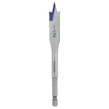 Irwin 87908 Spade Drill Bit, 1/2 in Dia, 4 in OAL, Flat Flute, 1/4 in Dia Shank, Hex Shank