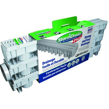 Fernco StormDrain FSDP-GP3G Garage Pack, 42 in L, 5-13/16 in W, Polypropylene