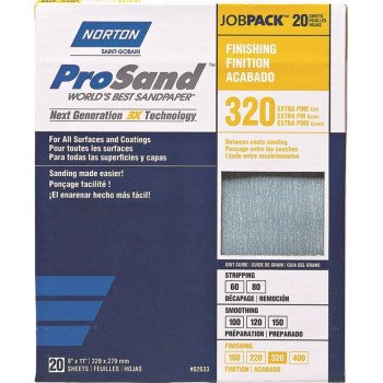 02633 SANDPAPER PRO 9X11 320  