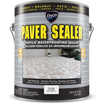 Dyco PAVER SEALER DYC7200/1 Waterproofing Sealer, Gloss, Liquid, Clear, 1 gal