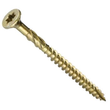 GRK Fasteners R4 00105 Framing and Decking Screw, #9 Thread, 3-1/8 in L, Round Head, Star Drive, Steel