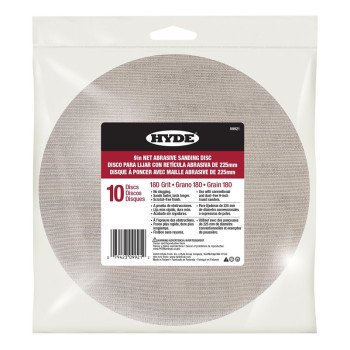 Hyde 09921 Sanding Disc, 9 in Dia, 180 Grit