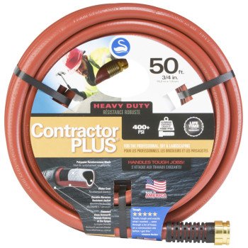 Swan SNCG34050 Garden Hose, 50 ft L, Rubber/Vinyl, Red