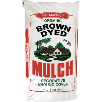 33334 MULCH DYED BROWN 2 CU FT