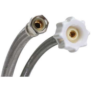 Fluidmaster Click Seal Series B1T12CS Toilet Connector, 3/8 in Inlet, Compression Inlet, 7/8 in Outlet, Ballcock Outlet