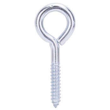 ProSource LR259 Lag Screw Eye, 14 mm Thread, Screw Thread, 2.25 in L Thread, 2 in Dia Eye, 467 lb Working Load, Steel