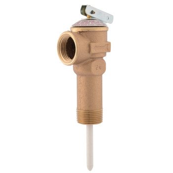 SharkBite NCLX-LX Series 23577-0150 Relief Valve, 3/4 in, MNPT x FNPT, Bronze Body