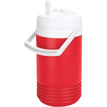 Igloo 0031379 Beverage Cooler, 1 gal, 7 in L, 7 in W, 12 in H, Red