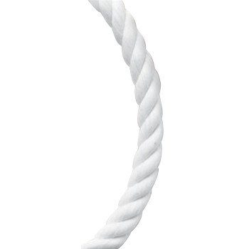 Baron 54021 Rope, 5/8 in Dia, 140 ft L, 1169 lb Working Load, Nylon, White