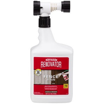 RUST-OLEUM RENOVATOR 321639 Fence Stain, Saddle Brown, Liquid