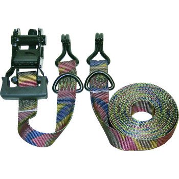 Keeper 03548 Tie-Down, 1-1/4 in W, 16 ft L, Camouflage, 1000 lb, J-Hook End Fitting