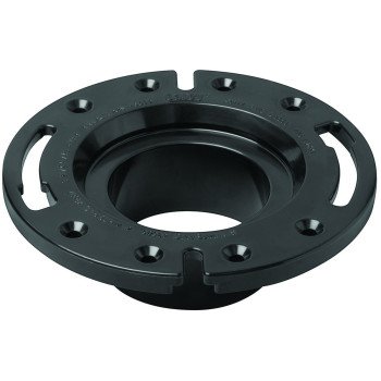 Oatey 43584 Closet Flange, 3 in Connection, ABS, Black