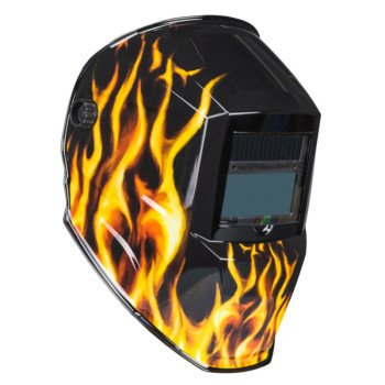 Forney Scorch Series 55859 ADF Welding Helmet, 5-Point Ratchet Harness Headgear, UV/IR Lens, 3.62 x 1.65 in Viewing