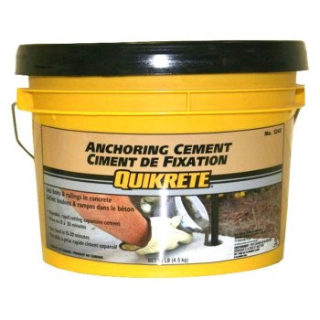 Quikrete 124512 Anchoring Cement, Granules, Brown/Gray, 4.5 kg Pail