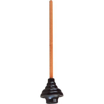 ProSource 8324-B-D3L Plunger, 24-5/8 In OAL, 5-1/2 in Cup, Long Handle