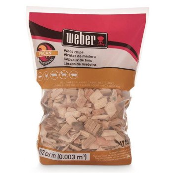 Weber 17136 Smoking Chips, Pecan, Wood, 192 cu-in Bag