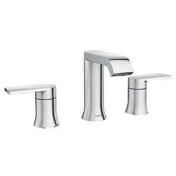 Moen Genta Series 84763 Bathroom Faucet, 1.2 gpm, 2-Faucet Handle, 3-Faucet Hole, Metal, Chrome, 8 in Faucet Centers