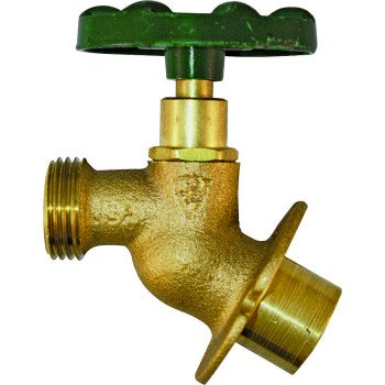 Arrowhead Brass 255SWLF Sillcock Valve, 1/2 x 3/4 in Connection, Sweat x Male Hose, 8 to 9 gpm, 125 psi Pressure