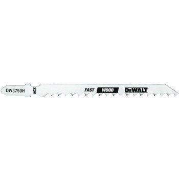 DEWALT DW3750H Jig Saw Blade, 1/4 in W, 4 in L, 6 TPI