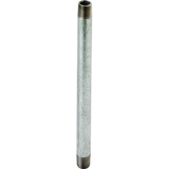 ProSource 1/4X5G Pipe Nipple, 1/4 in, Threaded, Steel, 5 in L