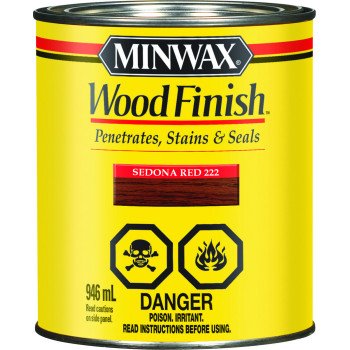 Minwax CM2220344 Wood Stain, Sedona Red, Liquid, 946 mL, Can