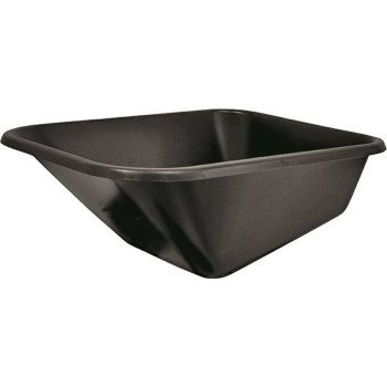 Landscapers Select 34641 Wheelbarrow Tray, 40 in L, 27-1/2 in W, 6 cu-ft, Polymer, Black