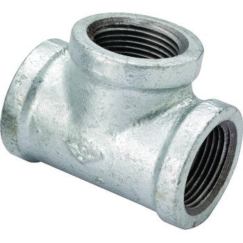 ProSource PPG130R-40X32 Pipe Tee, 1-1/2 x 1-1/2 x 1-1/4 in, FIPT, Malleable Steel, SCH 40 Schedule