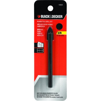 Black+Decker 16904 Drill Bit, 3/8 in Dia, 3-7/8 in OAL, 3/8 in Dia Shank