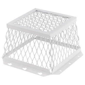 HY-C RVG-DVG-R Dryer Vent Guard, Square Duct, Stainless Steel, White, Powder-Coated