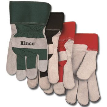 Heatkeep 1932-XL Protective Gloves, Men's, XL, Wing Thumb, Black/Green