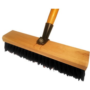 Simple Spaces 93410 Deck Scrub Brush with Handle, 3 in L Trim, 10 in W Brush, 56 in OAL