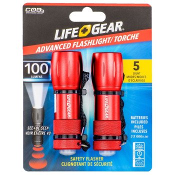 LifeGear LG09-60660-SA4 Mini Max Flashlight, AAA Battery, Alkaline Battery, LED Lamp, 160 Lumens