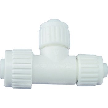 Flair-It PEXLOCK 16825 Reducing Tube Tee, 3/4 x 1/2 x 3/4 in