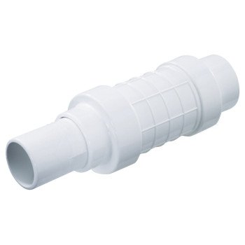 NDS Pro-Span 118-05 Expansion Repair Coupling, 1/2 in, S x Spigot, PVC, White, SCH 40 Schedule, 200 psi Pressure