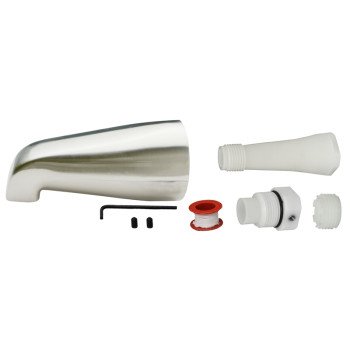 Plumb Pak PP825-33BN Bathtub Spout, Brushed Nickel