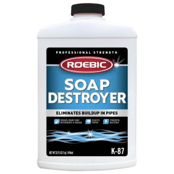 Roebic K-87 Septic Tank Cleaner, Liquid, Straw, Mild Earthy, 1 qt, Bottle