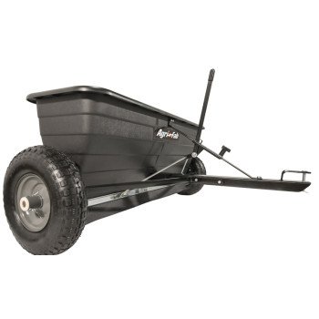 Agri-Fab 45-0288 Tow Drop Spreader, Steel Frame, Poly Hopper, Pneumatic Wheel