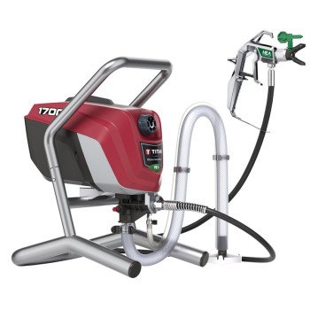 Titan ControlMax 1700 Pro Series 0580009 Airless Paint Sprayer, 0.6 hp, 50 ft L Hose, 0.017 in Tip, 0.33 gpm, 1500 psi