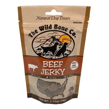 The Wild Bone Co 1960 Dog Treat, All, Jerky, Beef, 2.75 oz