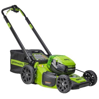 Greenworks 2541202VT Push Lawn Mower, Battery Included, 4 Ah, 80 V, 60 min Battery Run