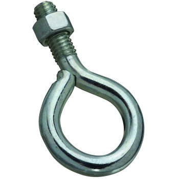 National Hardware N221-259 Eye Bolt, 3/8-16 Thread, 1 in L Thread, 1 in ID Dia Eye, 1.35 in L Shank, 160 lb Working Load