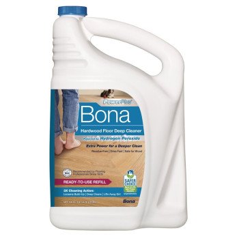 Bona PowerPlus WM850018001 Hardwood Floor Deep Cleaner Refill, 128 oz Bottle, Liquid, Mild, Clear