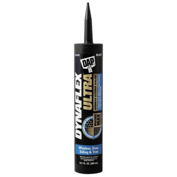 DAP DYNAFLEX ULTRA 7079818220 Advanced Exterior Sealant, Black, 40 to 100 deg F, 10.1 oz Cartridge