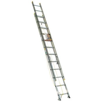 Werner D1224-2 Extension Ladder, 23 ft H Reach, 225 lb, Aluminum