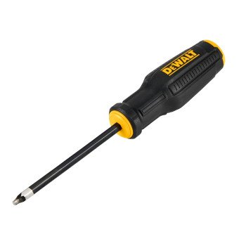 DEWALT DWHT65011 Screwdriver, #2 Drive, Square Drive, 8.35 in OAL, 4 in L Shank, Bi-Material Handle