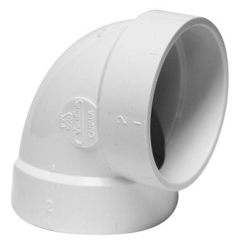 IPEX 201003 Pipe Elbow, 2 in, Socket, 90 deg Angle, PVC, White