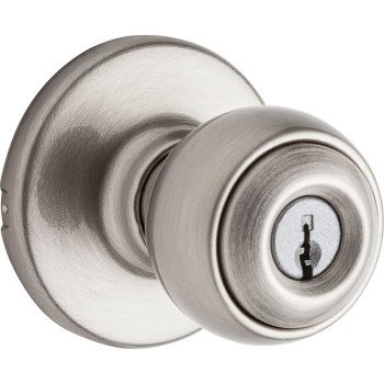 Kwikset 400P 15 6AL RCS Entry Knob, Satin Nickel, Zinc, KW1 Keyway, Re-Key Technology: Smartkey, Residential, 3 Grade