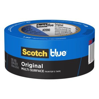 ScotchBlue 2090-48AP Painter's Tape, 60 yd L, 1.88 in W, Crepe Paper Backing, Blue, 1/PK